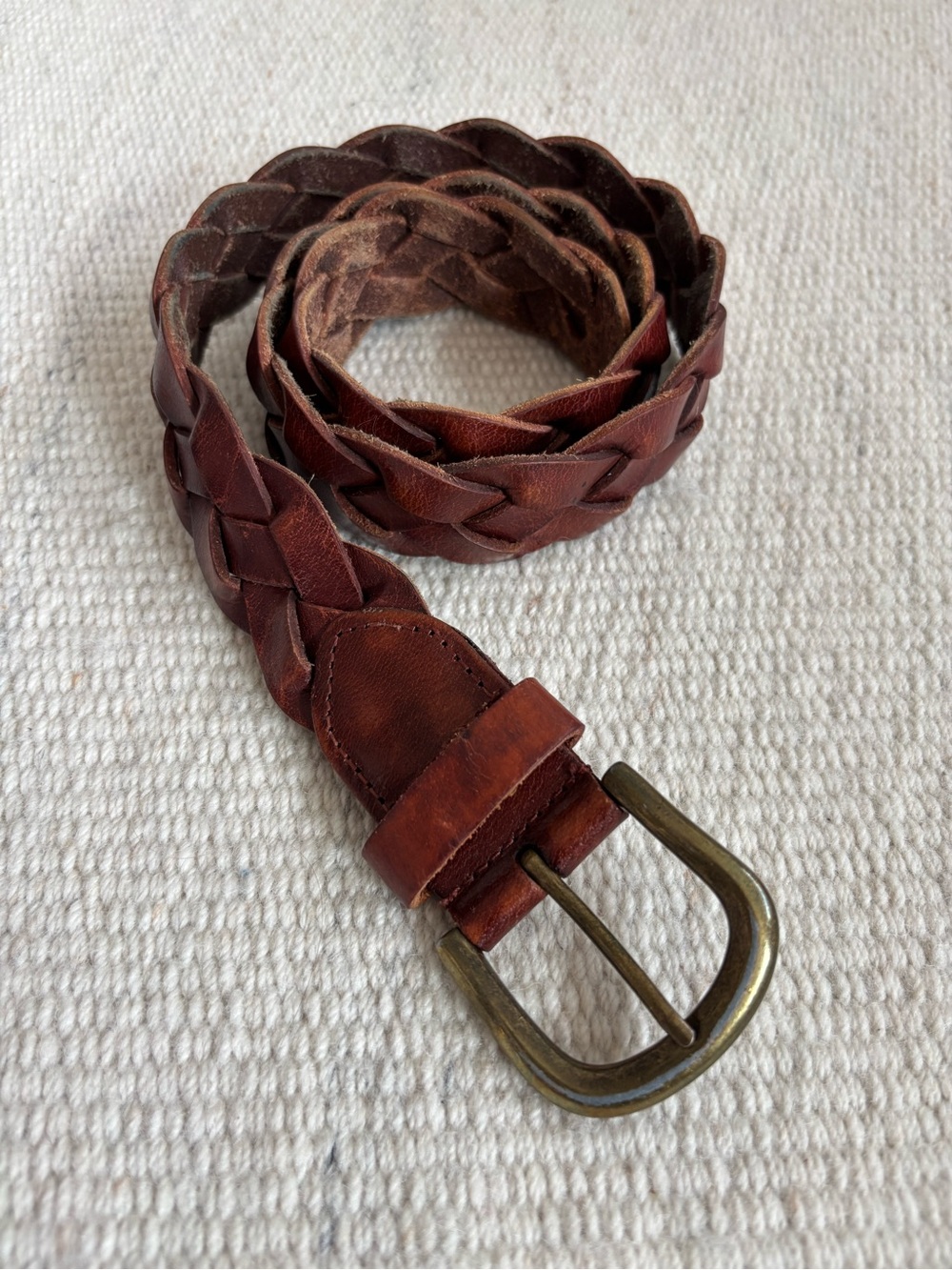| Jacob Connexion | X117331 Genuine Leather Braided Belt size Medium